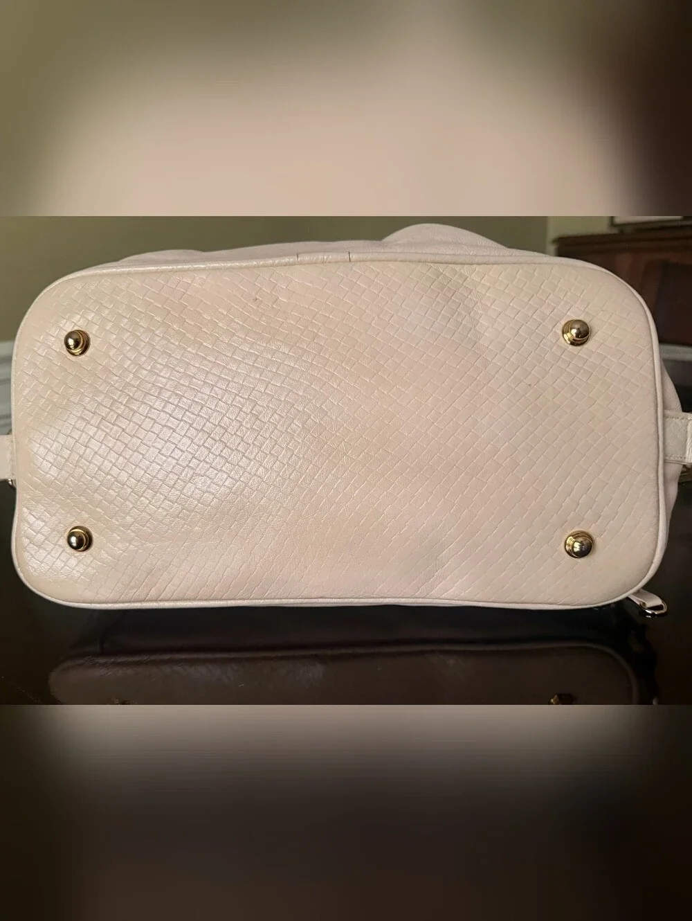 Rebecca Minkoff Pale Pink Cream Satchel with Gold Hardware
